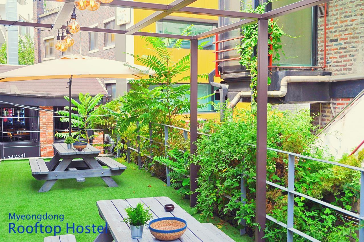 Myeongdong Rooftop Hostel Seul Exterior foto