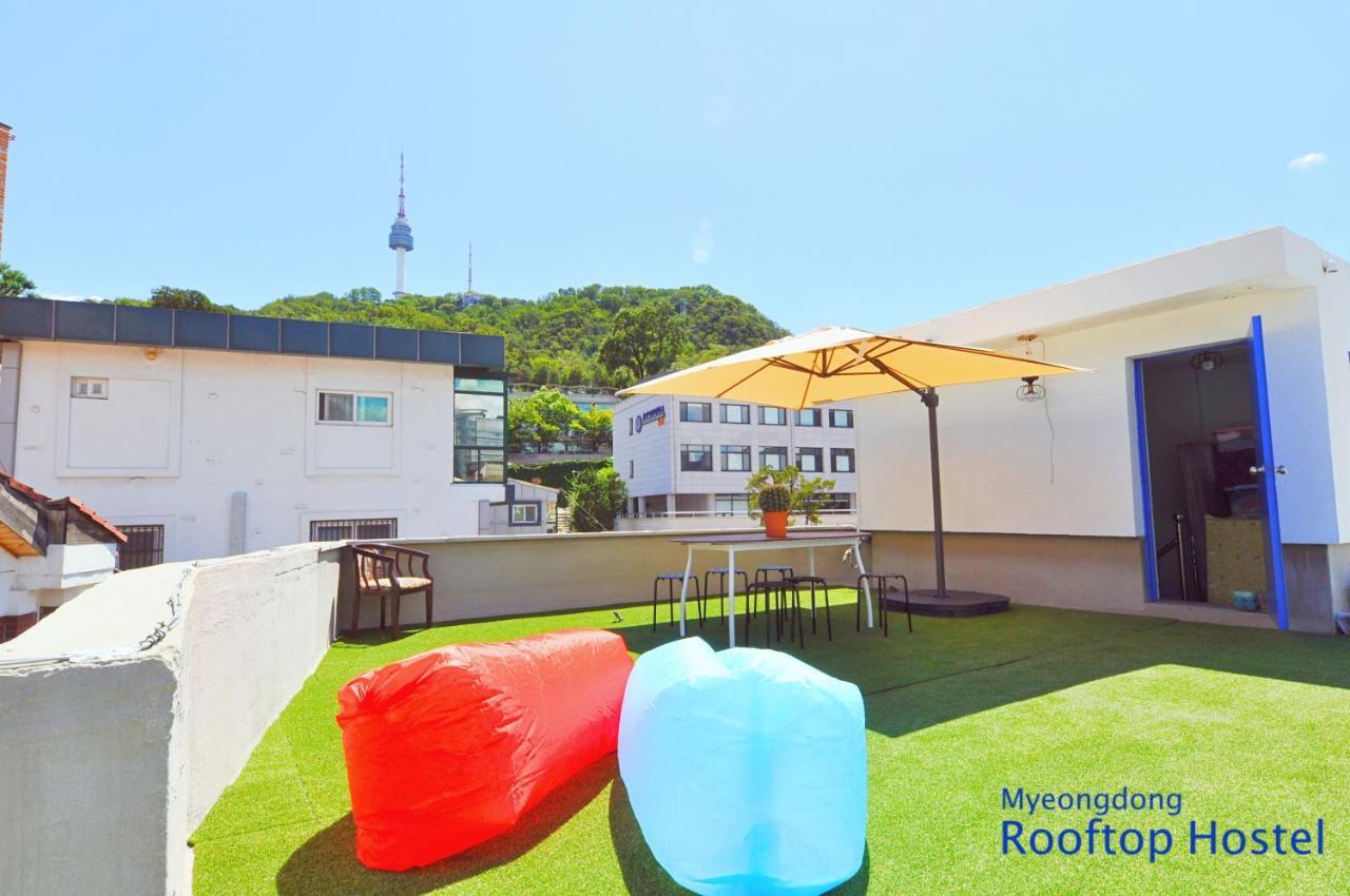 Myeongdong Rooftop Hostel Seul Exterior foto