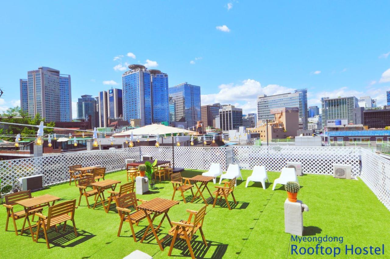Myeongdong Rooftop Hostel Seul Exterior foto