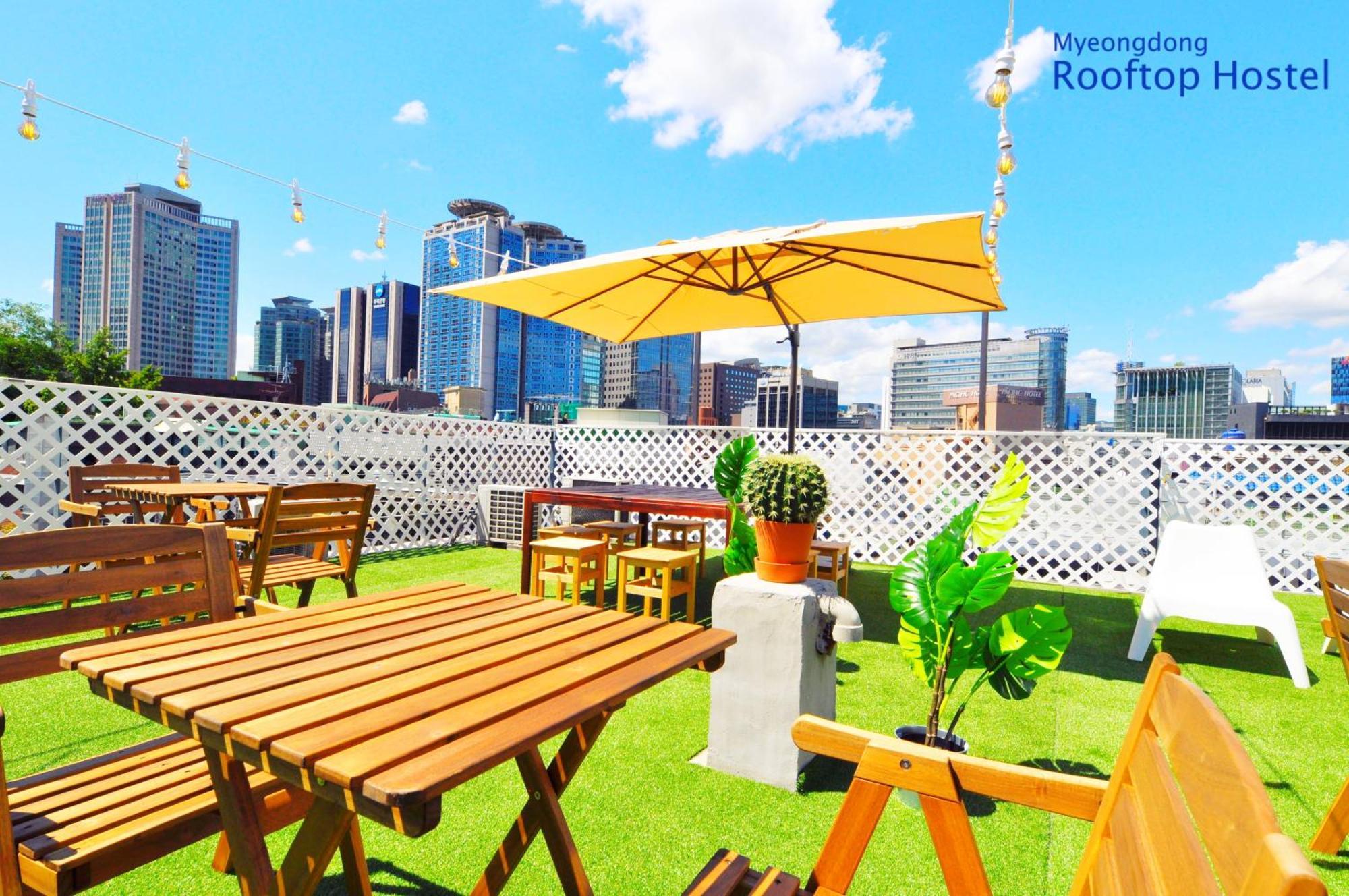 Myeongdong Rooftop Hostel Seul Exterior foto
